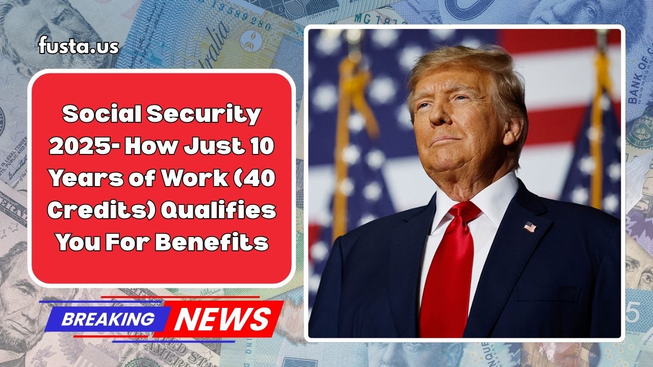 Social Security 2025- How Just 10 Years of Work (40 Credits) Qualifies You For Benefits
